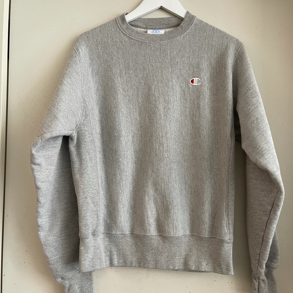 Champion Reverse Weave Grey/Silver Crew Neck